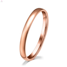 Women Engagement Wedding Band Rose Gold Midi Thin Stainless Steel Ring